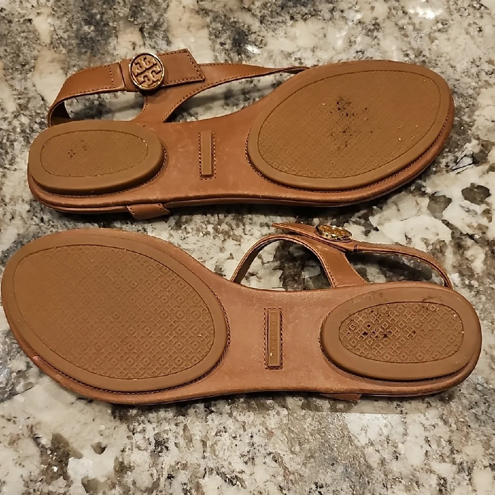 Tory Burch Tan Leather Sandals - Picture 5 of 5